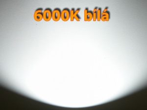 Detail barvy světla s počtem kelvinů 6000